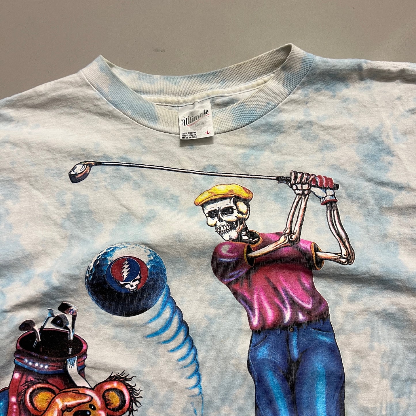 Large 1994 Grateful Dead Tour Golf T-shirt