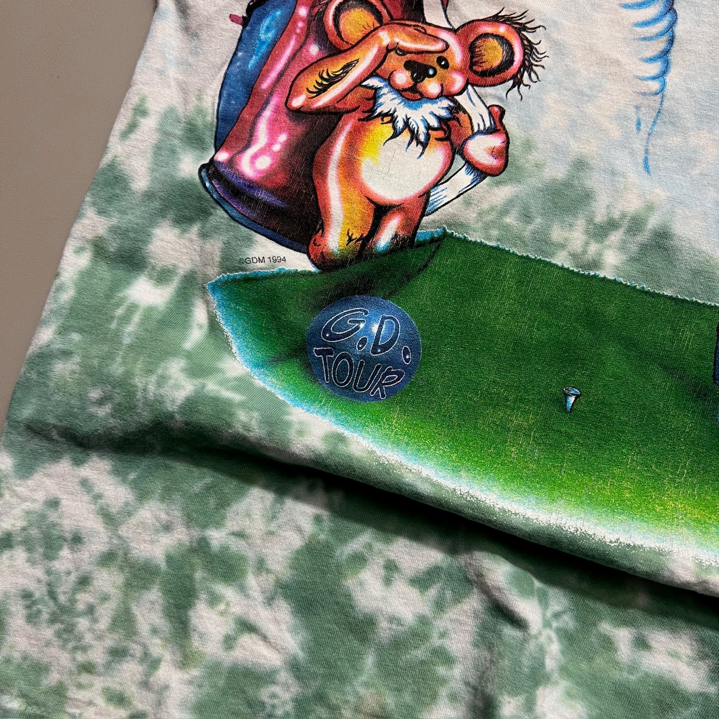 Large 1994 Grateful Dead Tour Golf T-shirt