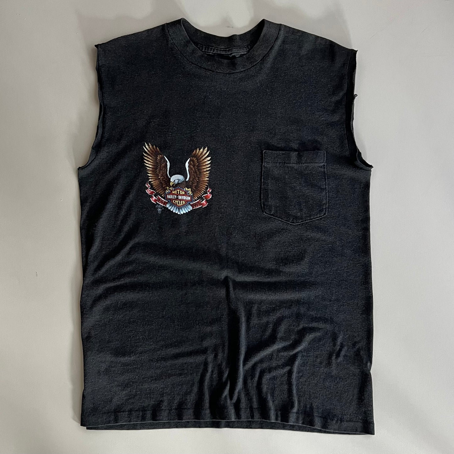 Medium 1987 Harley Davidson 3D Emblem Sleeveless Shirt