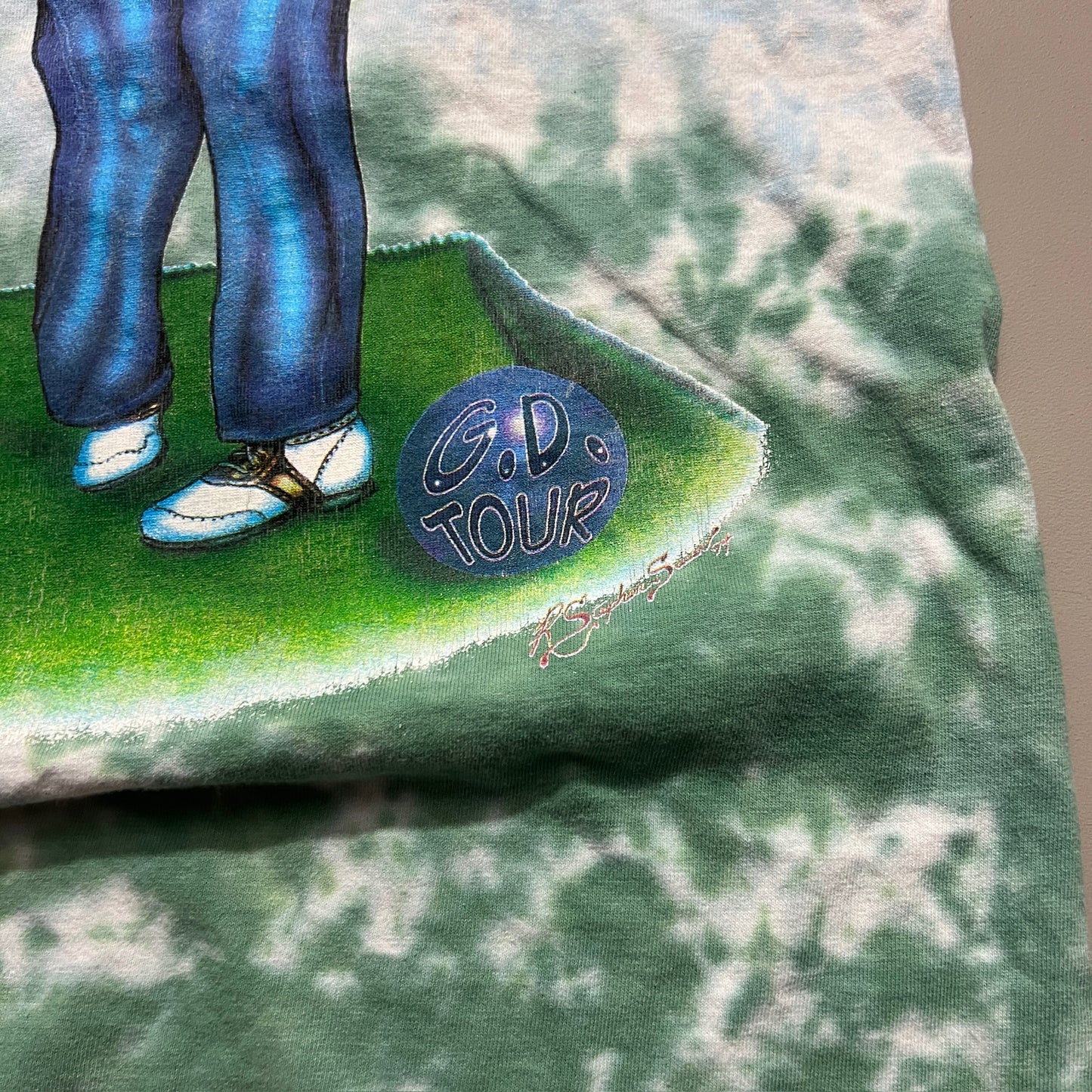 Large 1994 Grateful Dead Tour Golf T-shirt