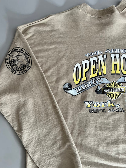 Large 1990 Harley Davidson York Final Assembly Plant T-Shirt