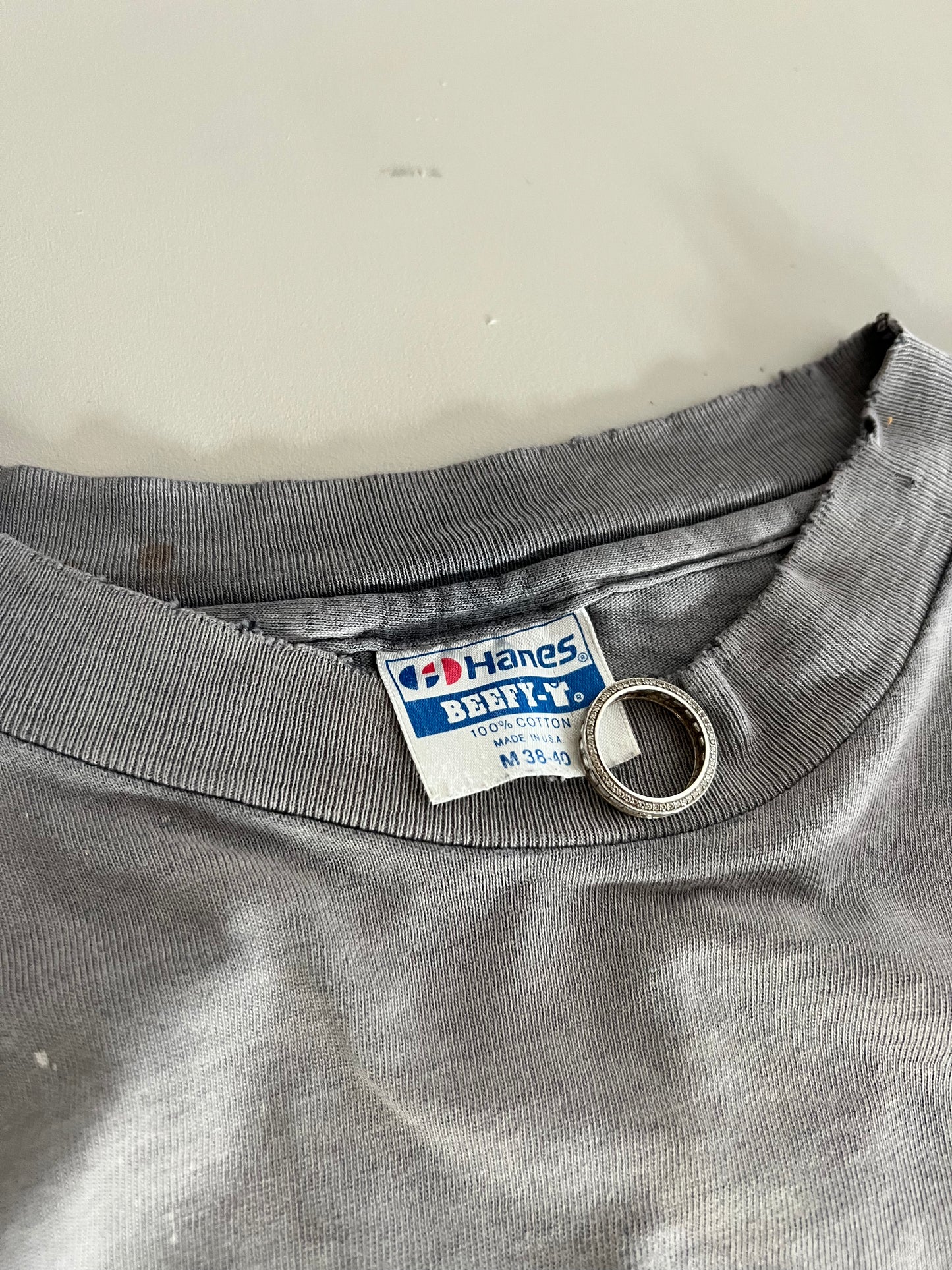 Medium 80s Heavily Distressed Harley Davidson SC T-shirt