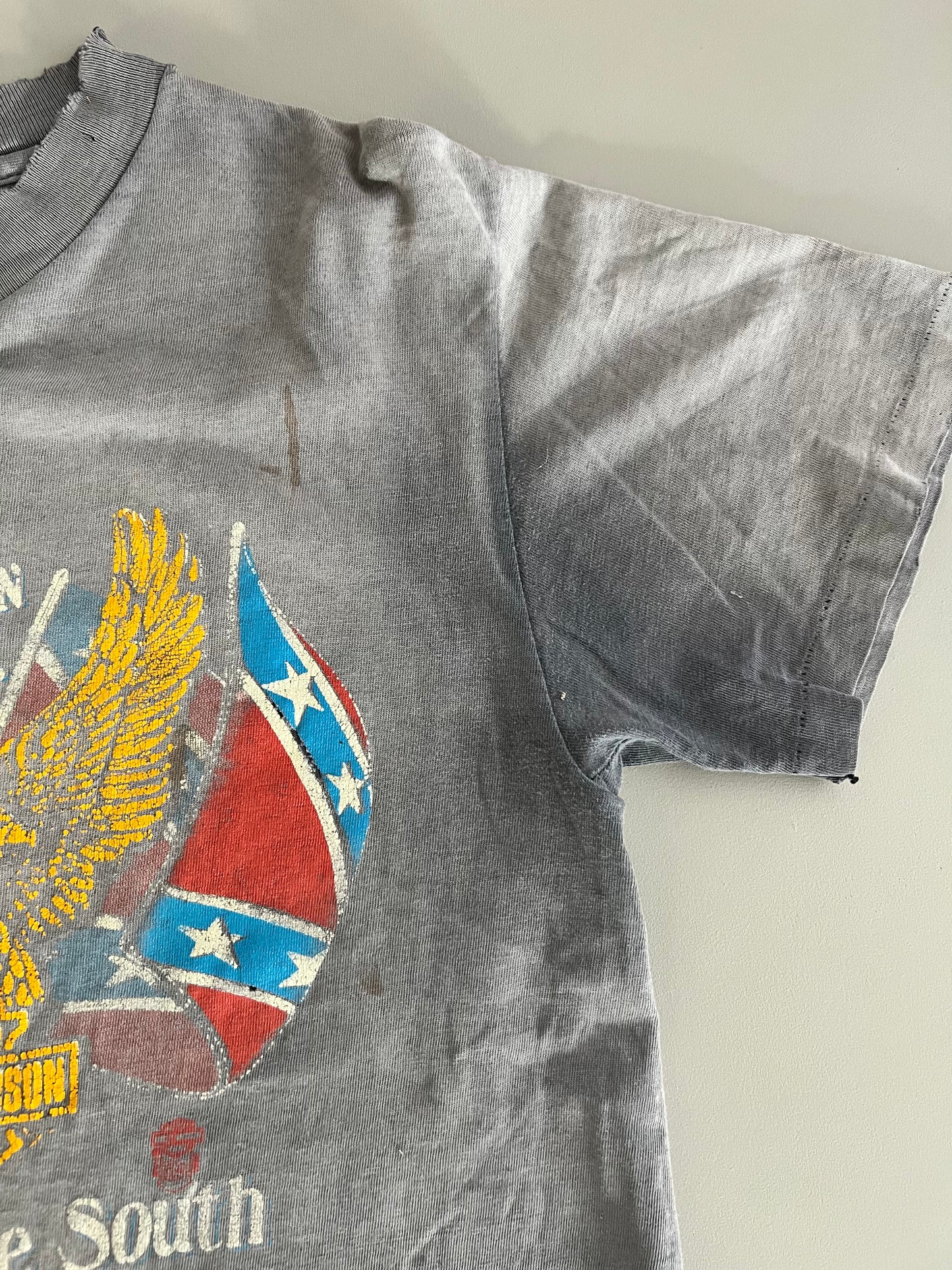 Medium 80s Heavily Distressed Harley Davidson SC T-shirt