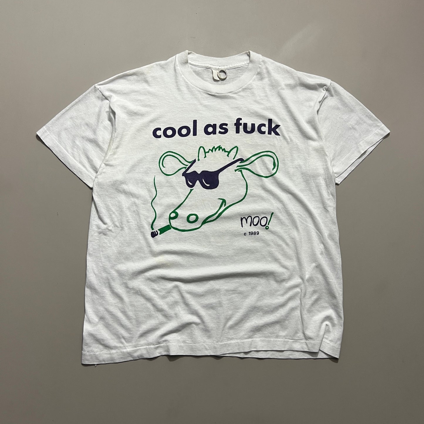 XL 1989 Cow Records Cool as Fu** Inspiral Carpets T-shirt