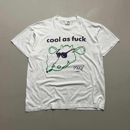 XL 1989 Cow Records Cool as Fu** Inspiral Carpets T-shirt