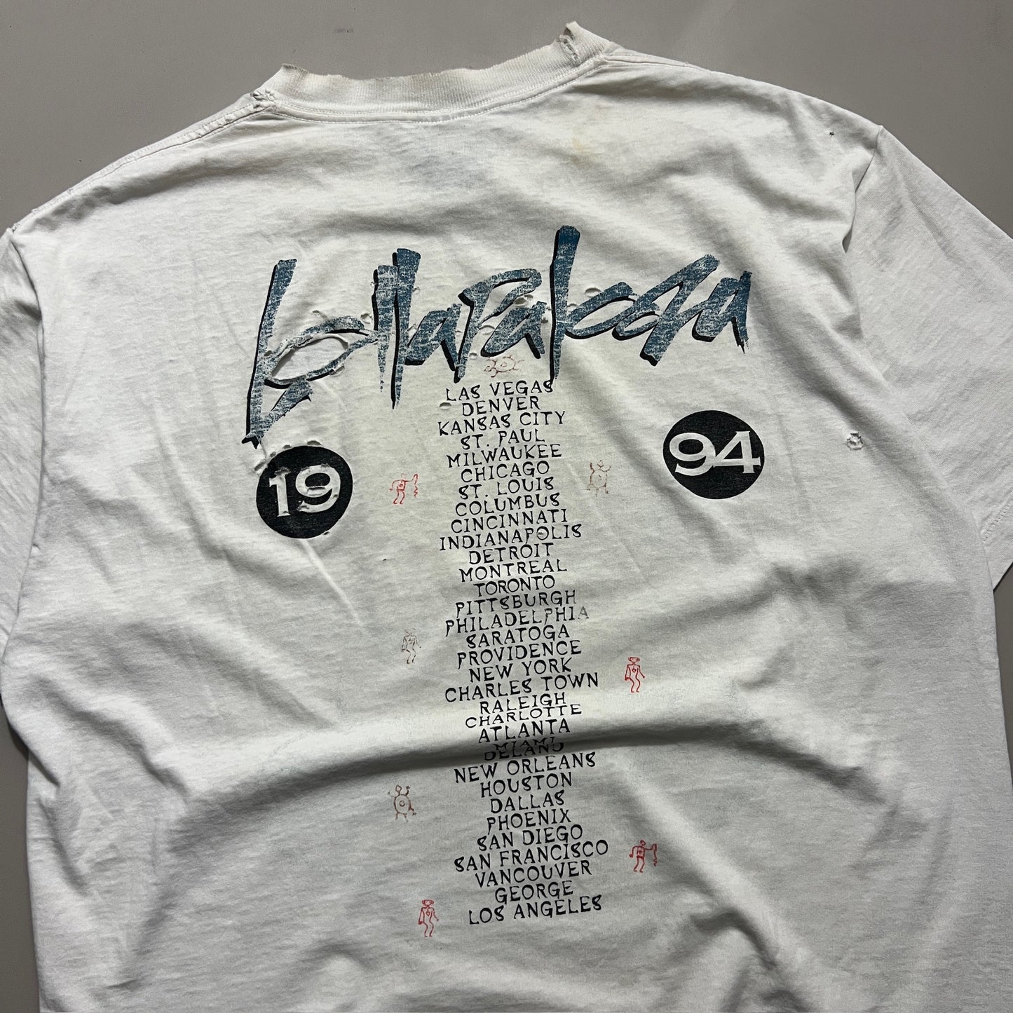 XL 1994 Distressed Lollapalooza Music Festival T-shirt
