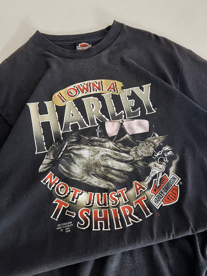 XL 1991 Harley Davidson I Own a Harley 3D Emblem T-shirt