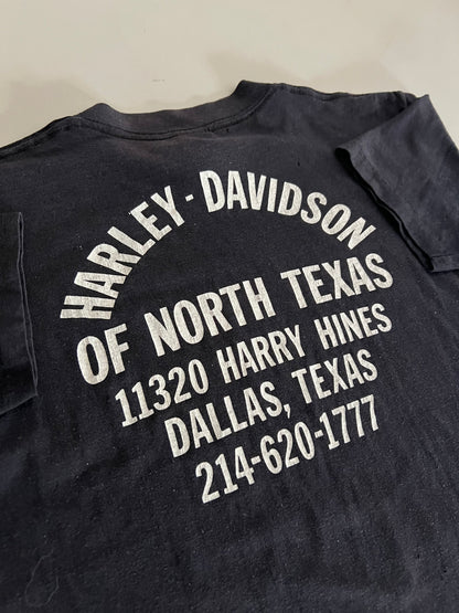 Medium 1980s Harley Davidson Texas 3D Emblem T-shirt
