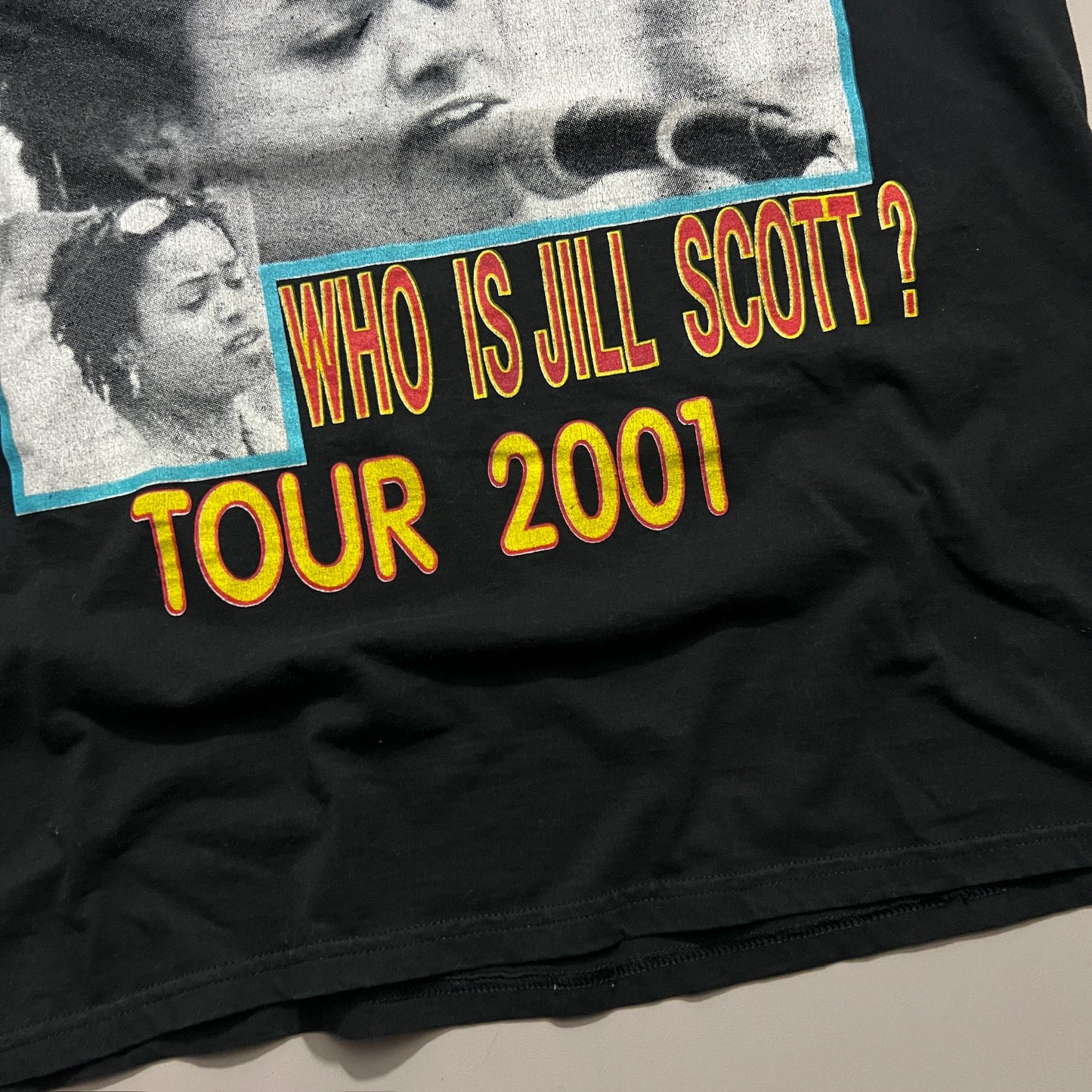 XL 2001 Jill Scott Who is Jill Scott? Tour T-shirt