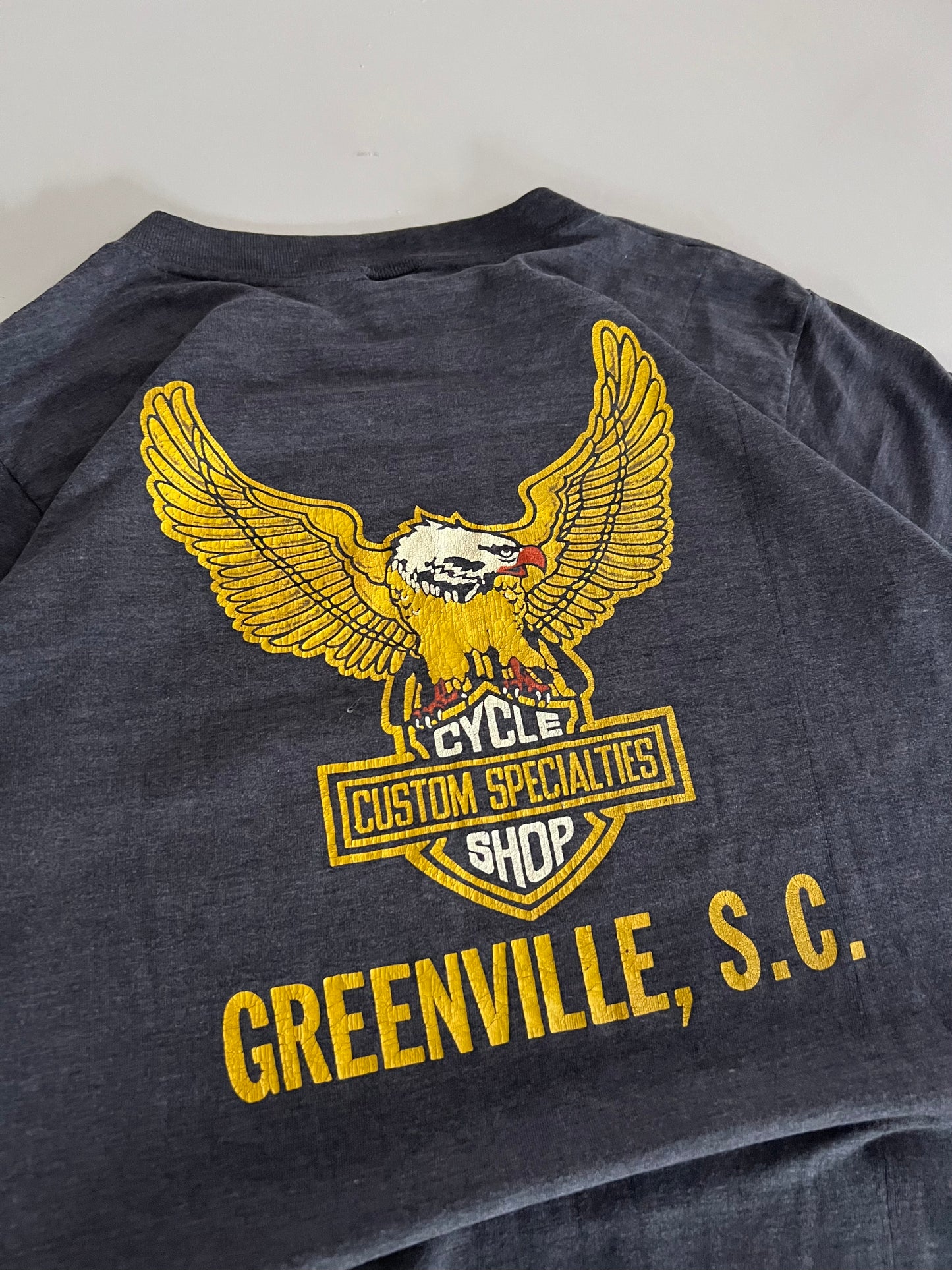 Medium 1980s Thrashed Harley Davidson South Carolina T-shirt