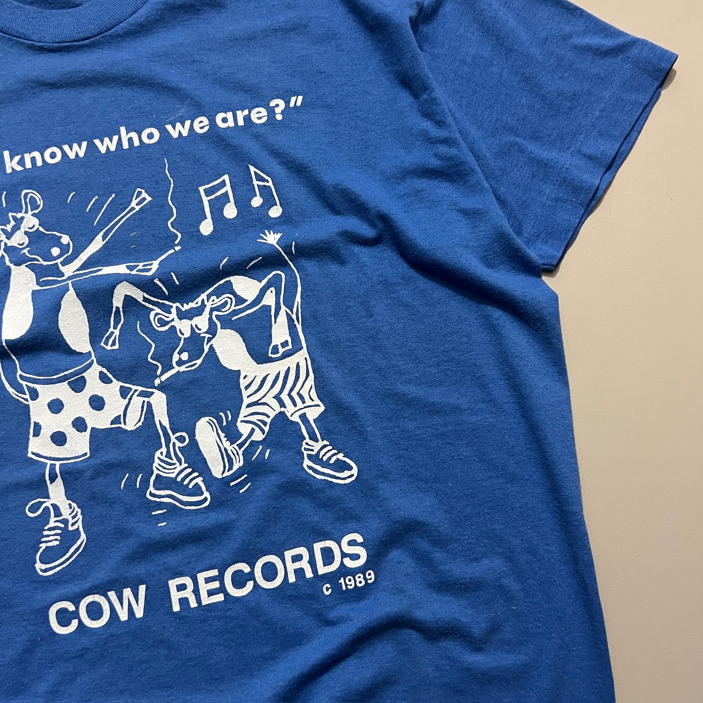 XXL 1989 Cow Records "D'you Know Who We Are?" Inspiral Carpets T-shirt