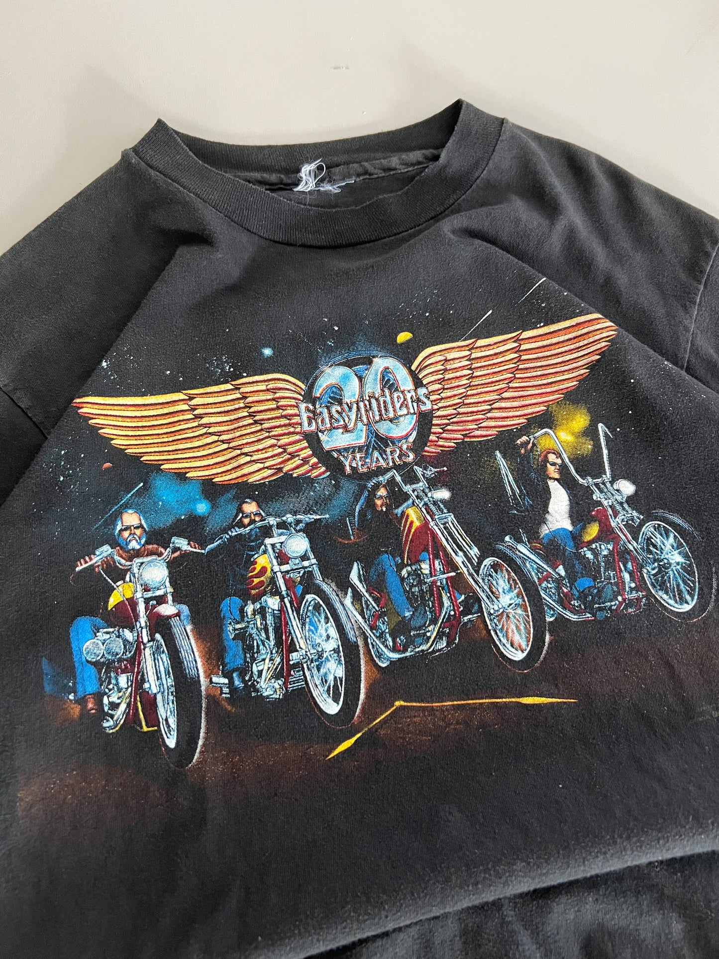 Small 1992 Easy Riders 20th Anniversary T-shirt
