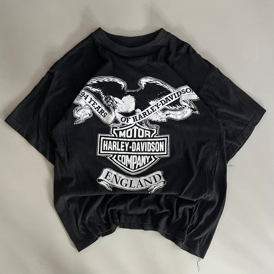 Small 80s Harley-Davidson England Bootleg T-shirt