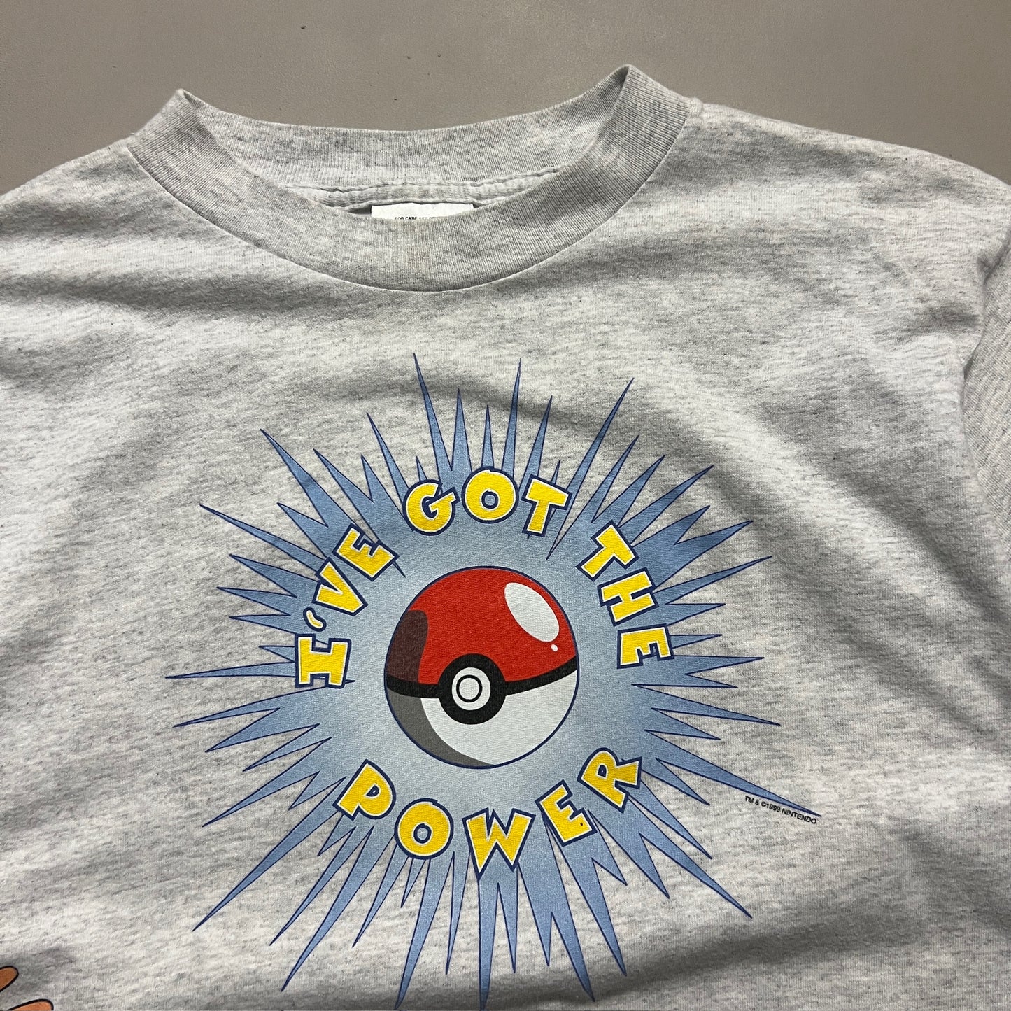 Youth XL 1999 Pokemon I've Got The Power T-shirt