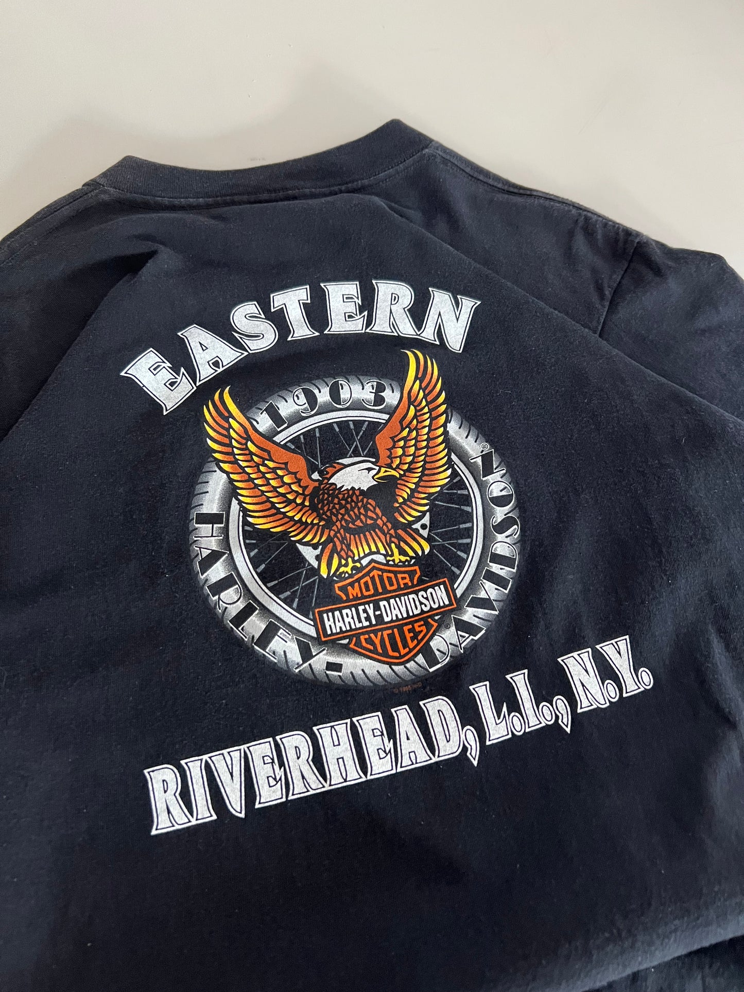 Large 1996 Harley Davidson New York T-shirt