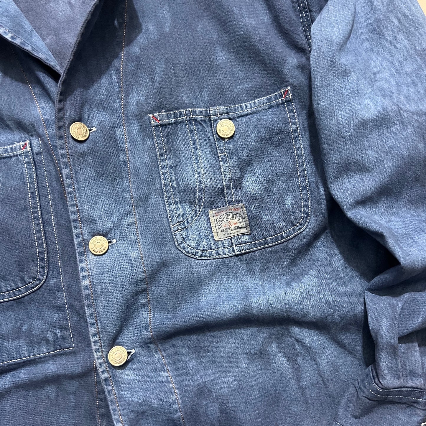 Medium 90s Ralph Lauren Country Over Dye Denim Top