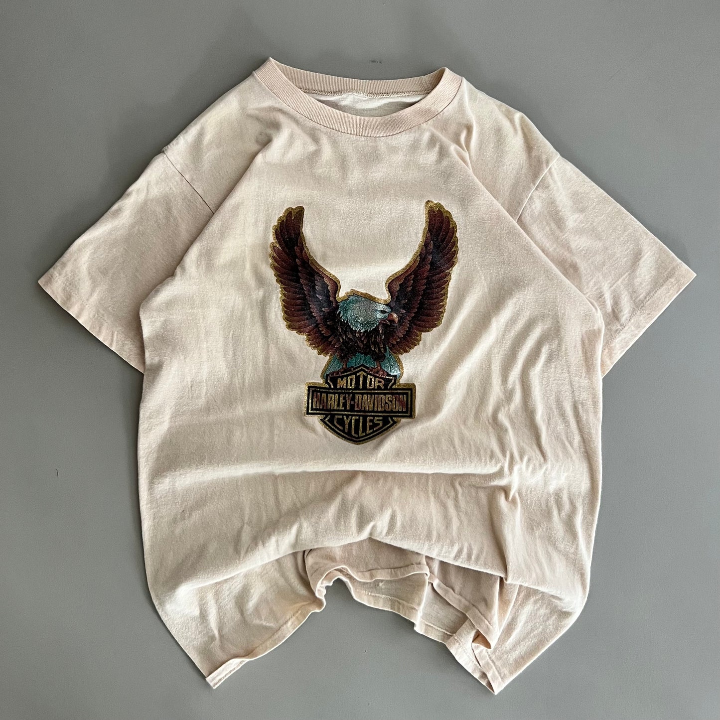 Small 80s Harley-Davidson Boot T-shirt