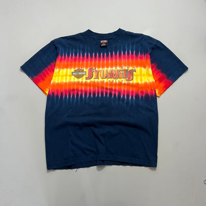 Large 2004 Harley Davidson Sturgis South Dakota Tie Dye T-shirt