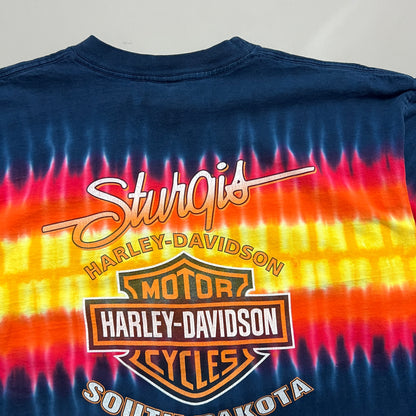 Large 2004 Harley Davidson Sturgis South Dakota Tie Dye T-shirt