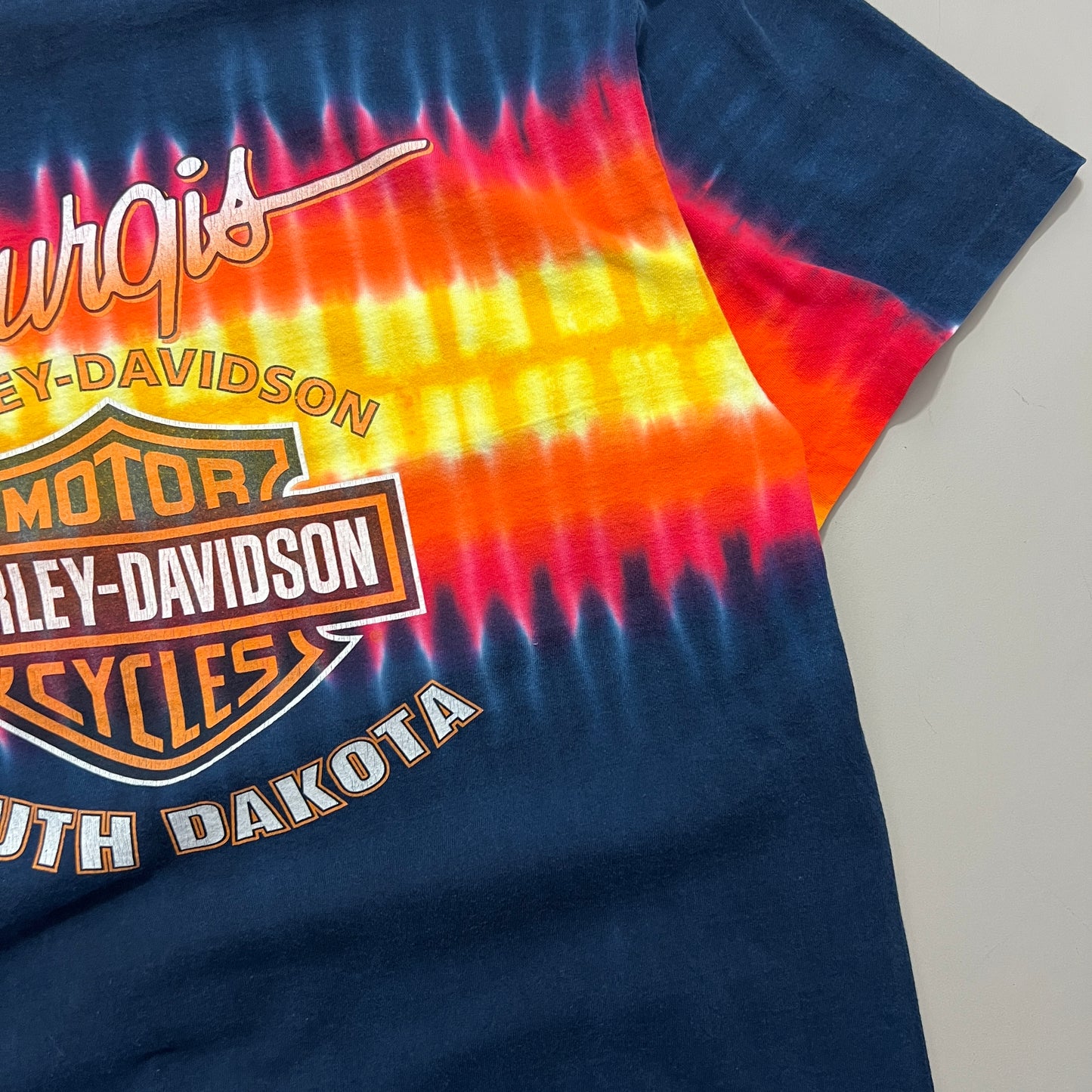 Large 2004 Harley Davidson Sturgis South Dakota Tie Dye T-shirt