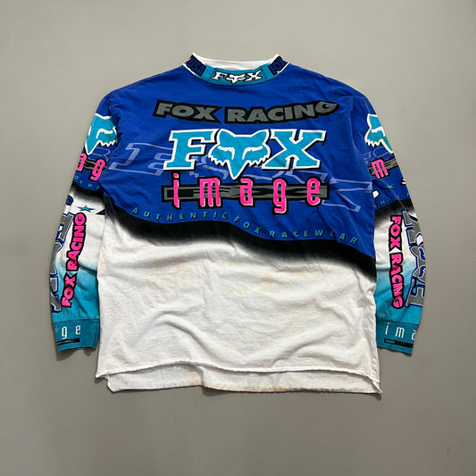 XL 1990s Distressed Fox Image Racewear Supercross Jersey