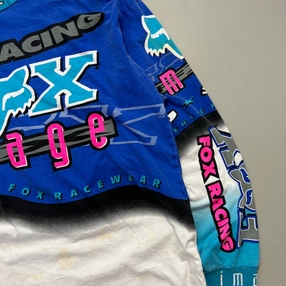XL 1990s Distressed Fox Image Racewear Supercross Jersey