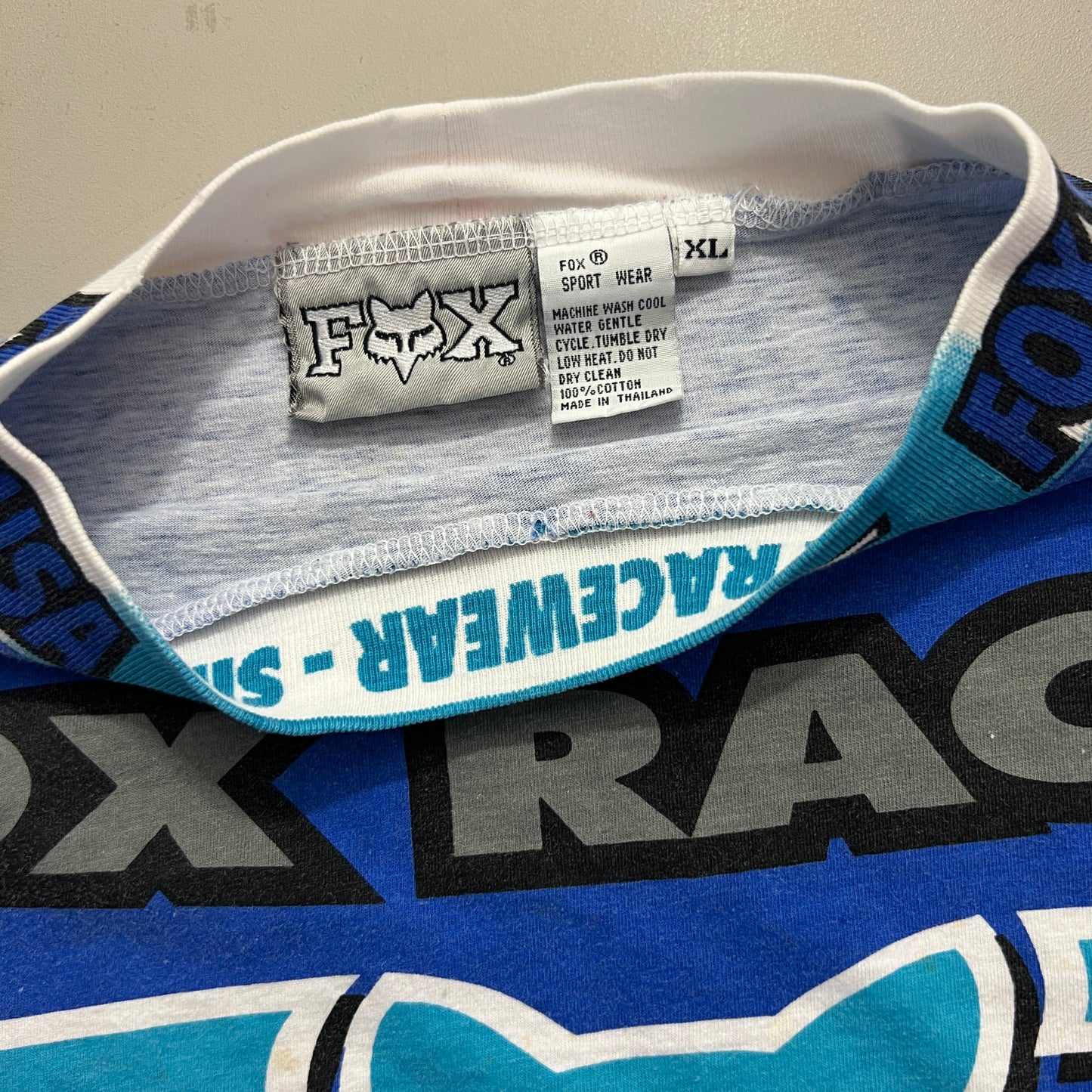 XL 1990s Distressed Fox Image Racewear Supercross Jersey