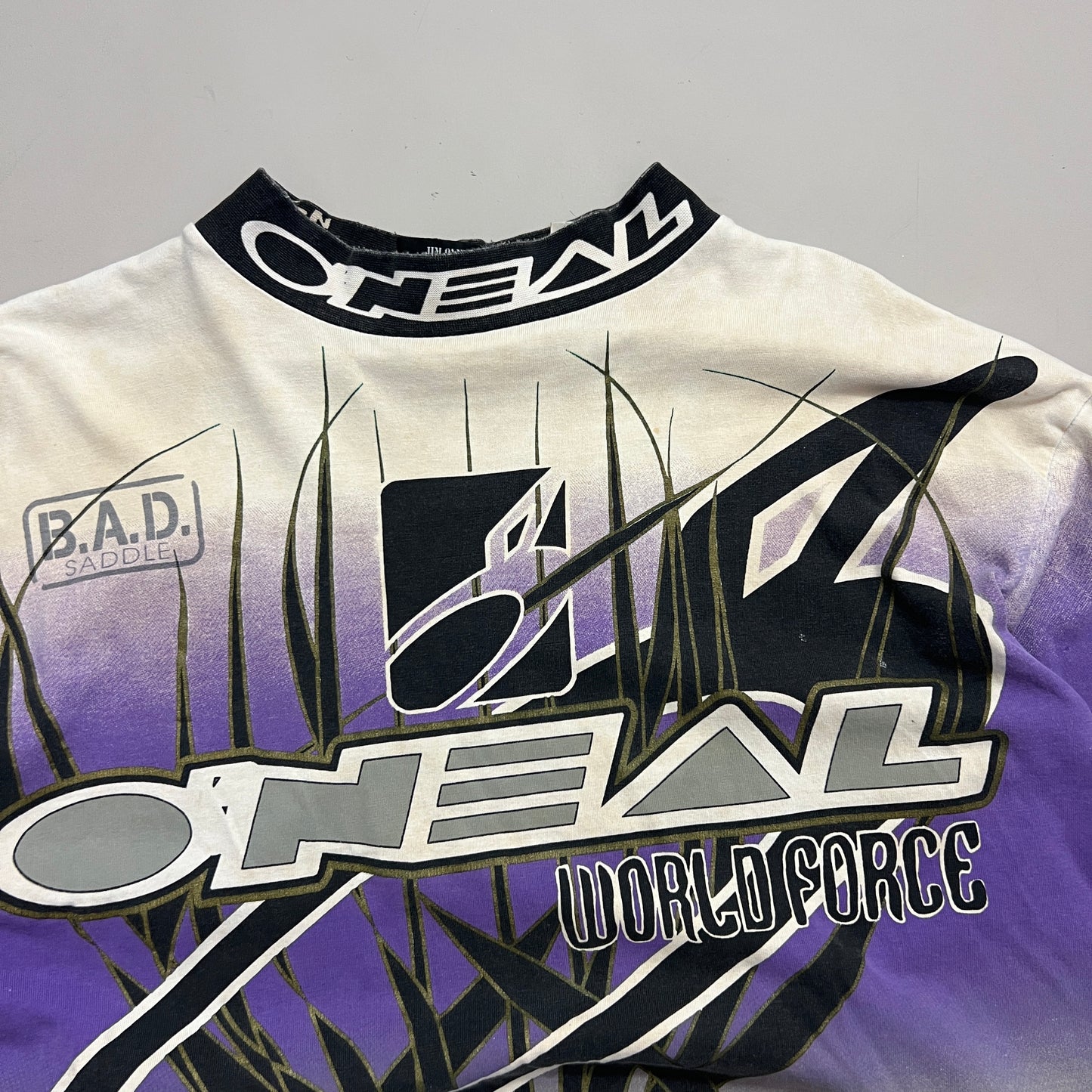Large 1990s Distressed O'Neal World Force Supercross Jersey