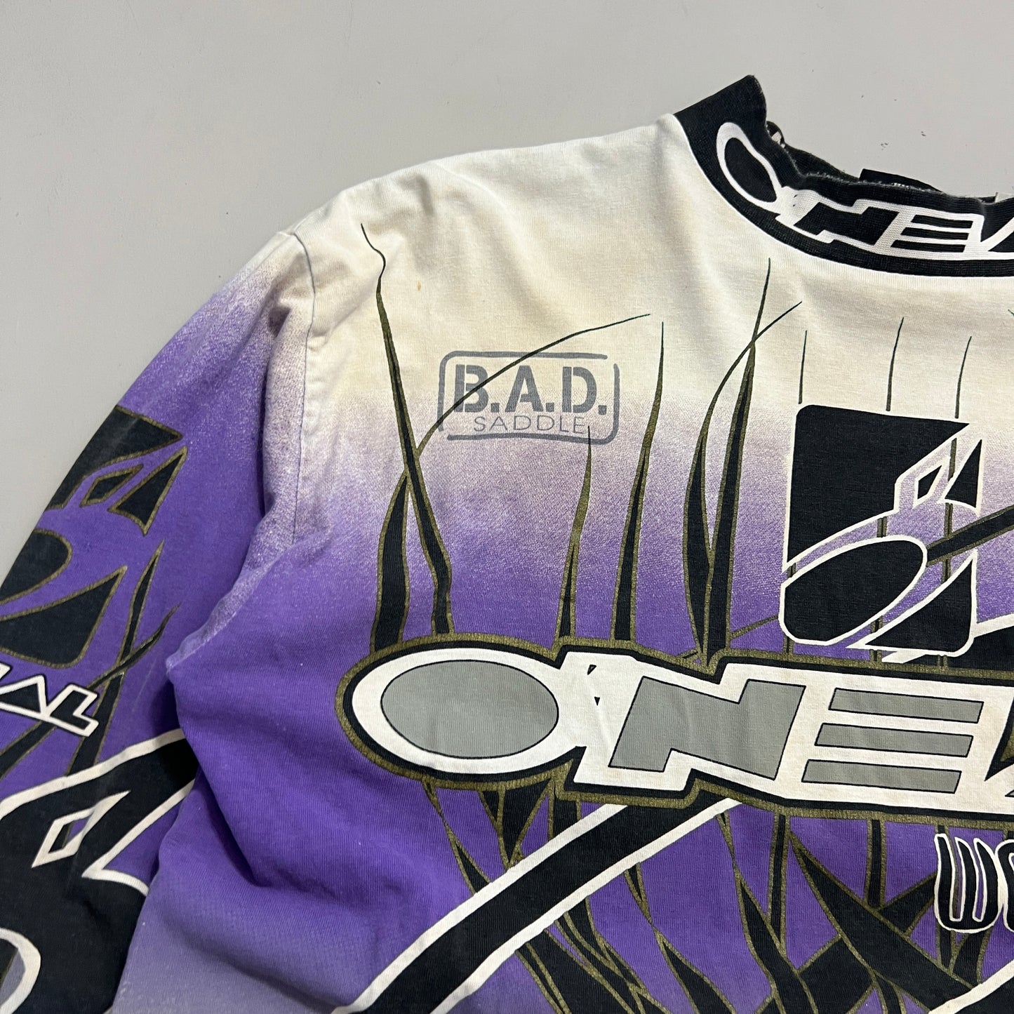Large 1990s Distressed O'Neal World Force Supercross Jersey