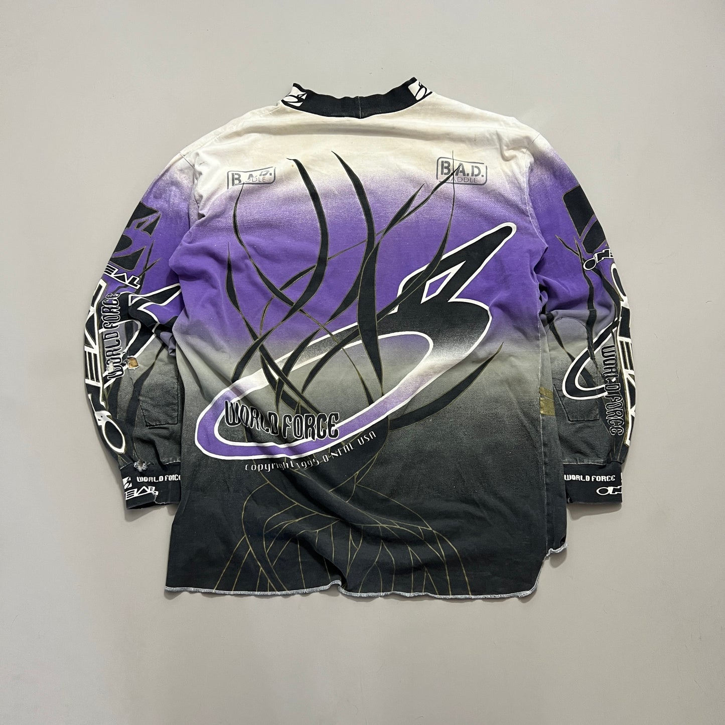 Large 1990s Distressed O'Neal World Force Supercross Jersey