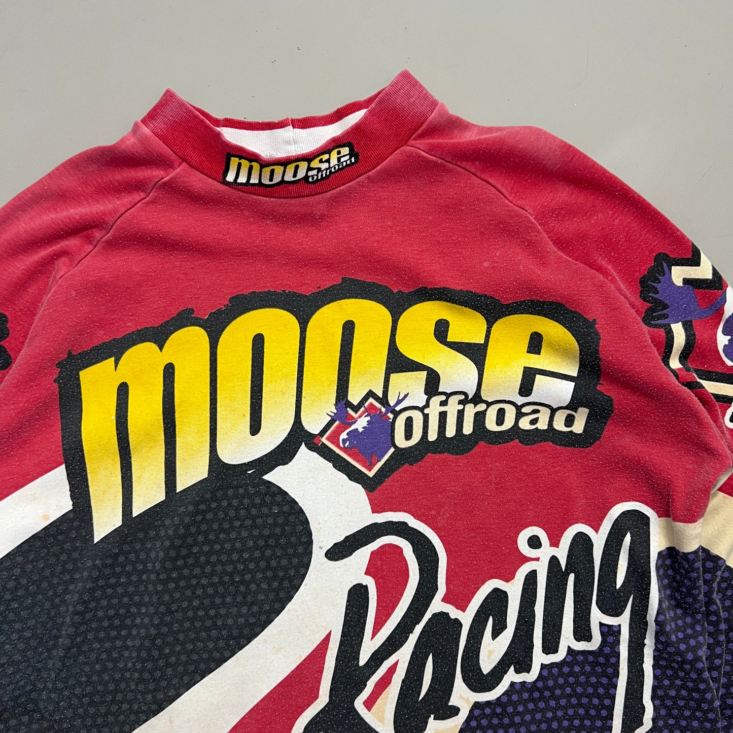 Medium 1990s Distressed Moose Outdoors Supercross Jersey