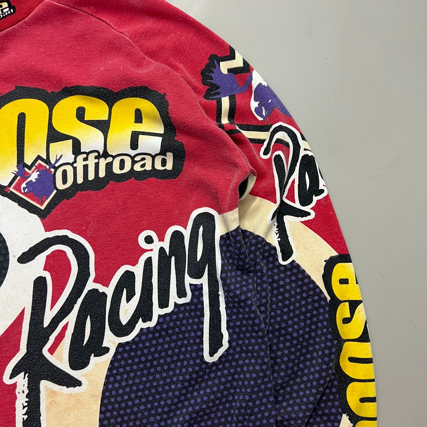 Medium 1990s Distressed Moose Outdoors Supercross Jersey