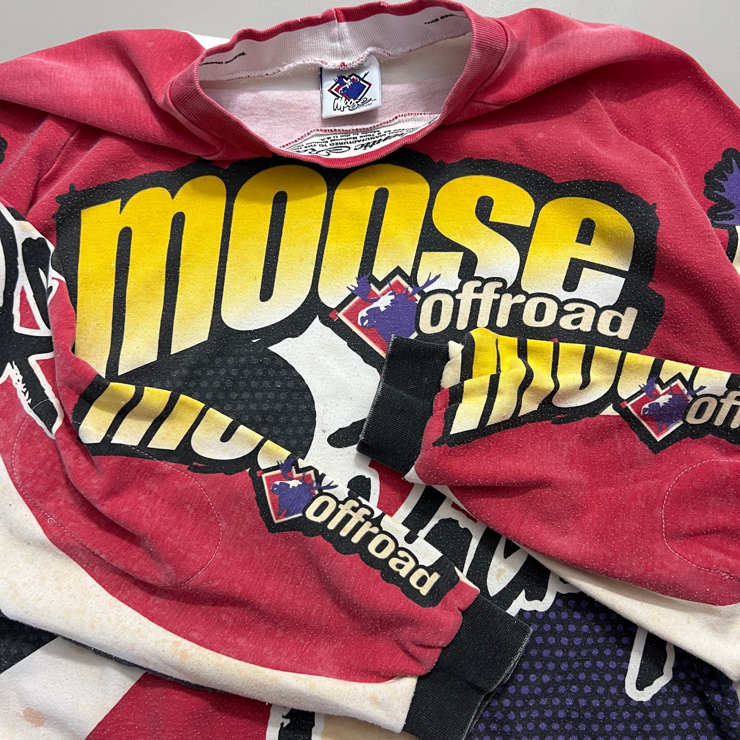 Medium 1990s Distressed Moose Outdoors Supercross Jersey