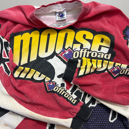 Medium 1990s Distressed Moose Outdoors Supercross Jersey