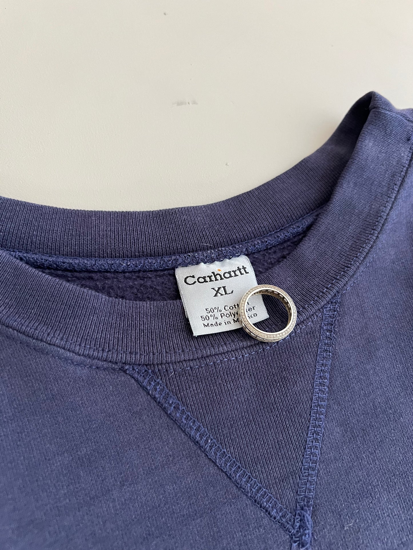 XL 2000s Navy Carhartt Sweatshirt