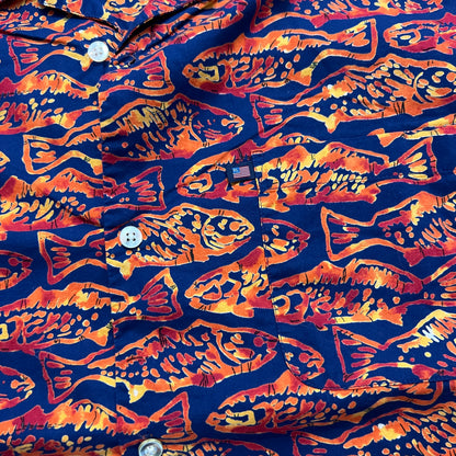 Large Polo Jeans Co Fish Button Shirt