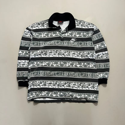 Large 1990s Nike Bootleg Longsleeve Collared Shirt