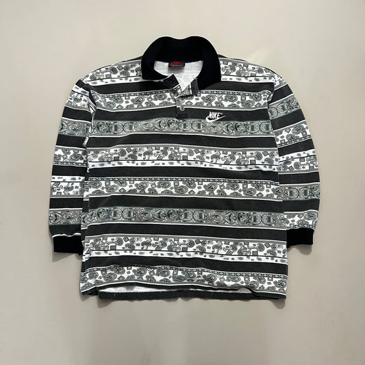 Large 1990s Nike Bootleg Longsleeve Collared Shirt