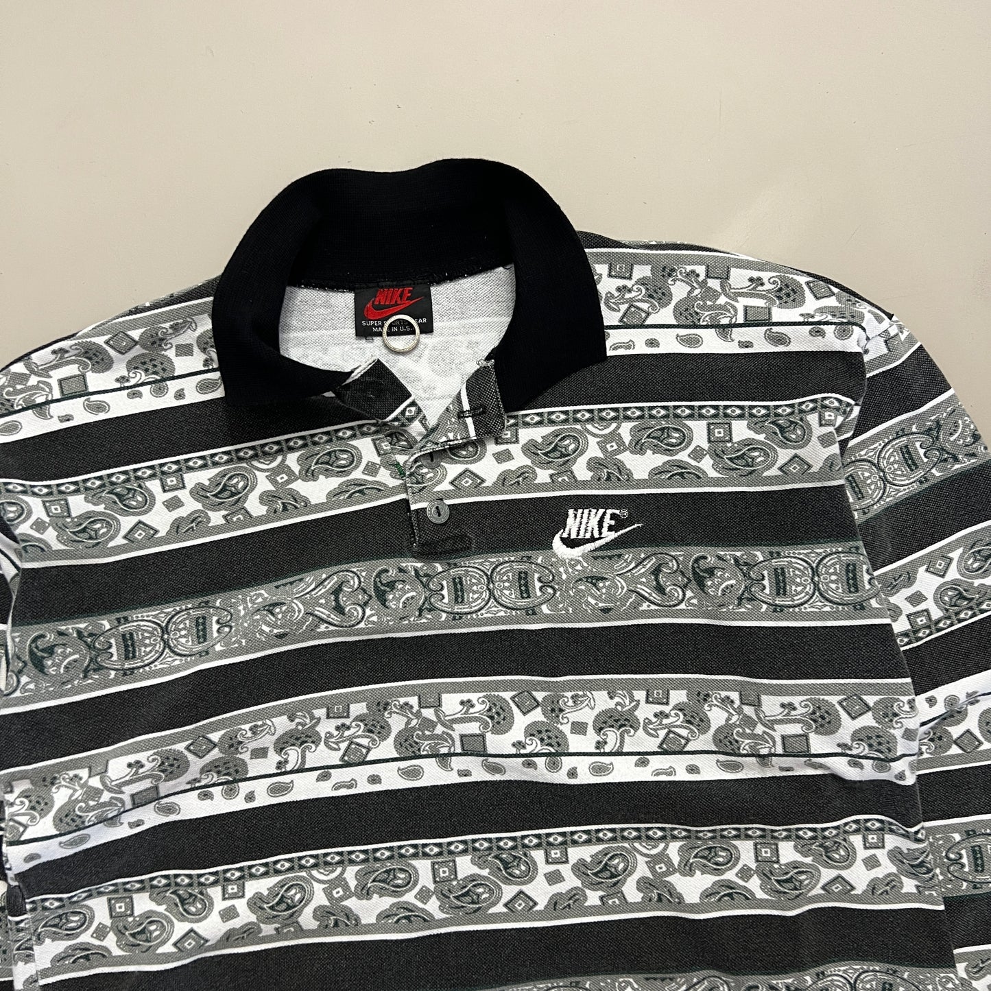 Large 1990s Nike Bootleg Longsleeve Collared Shirt