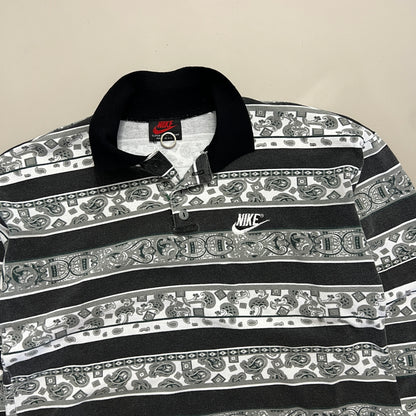 Large 1990s Nike Bootleg Longsleeve Collared Shirt