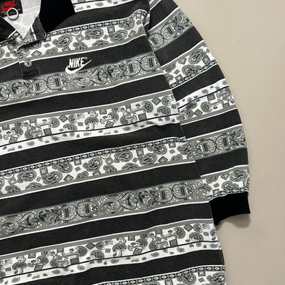 Large 1990s Nike Bootleg Longsleeve Collared Shirt