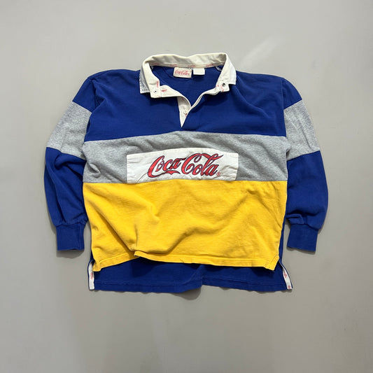 Large 1990s Coca Cola Collared Sweatshirt