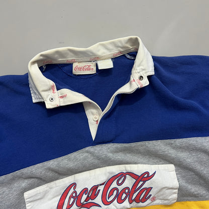 Large 1990s Coca Cola Collared Sweatshirt