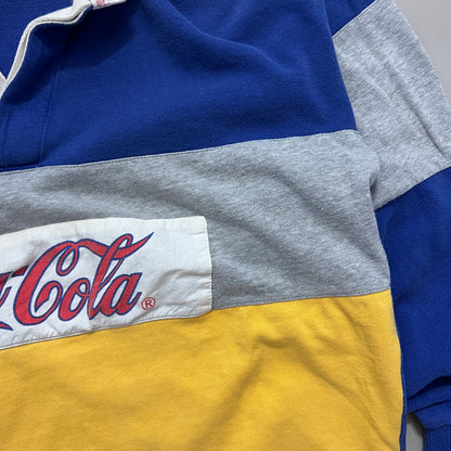 Large 1990s Coca Cola Collared Sweatshirt