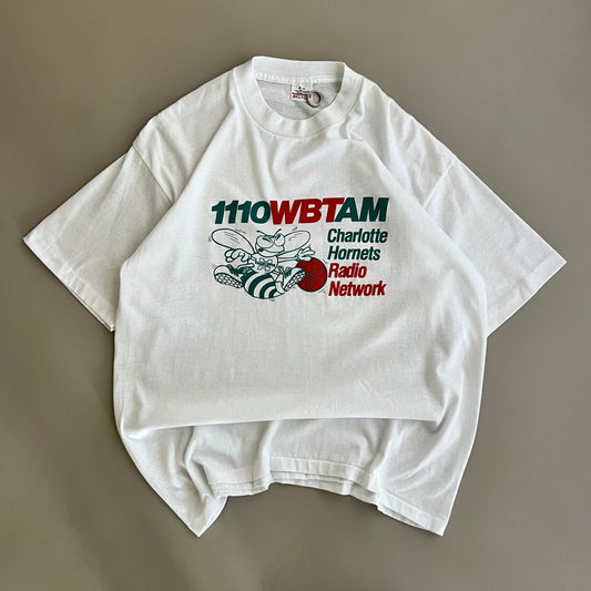 Large 80s Charlotte Hornets WBTAM T-shirt