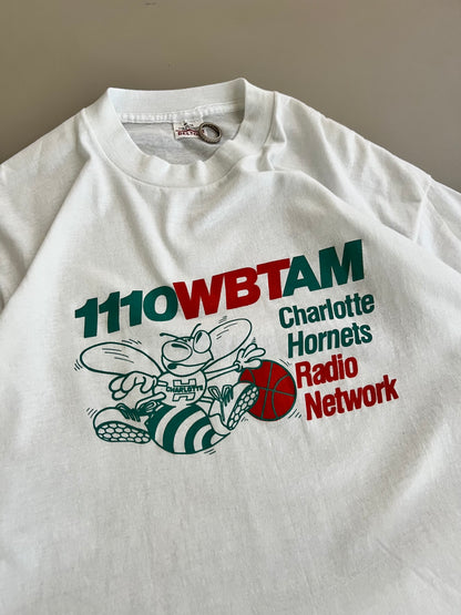 Large 80s Charlotte Hornets WBTAM T-shirt