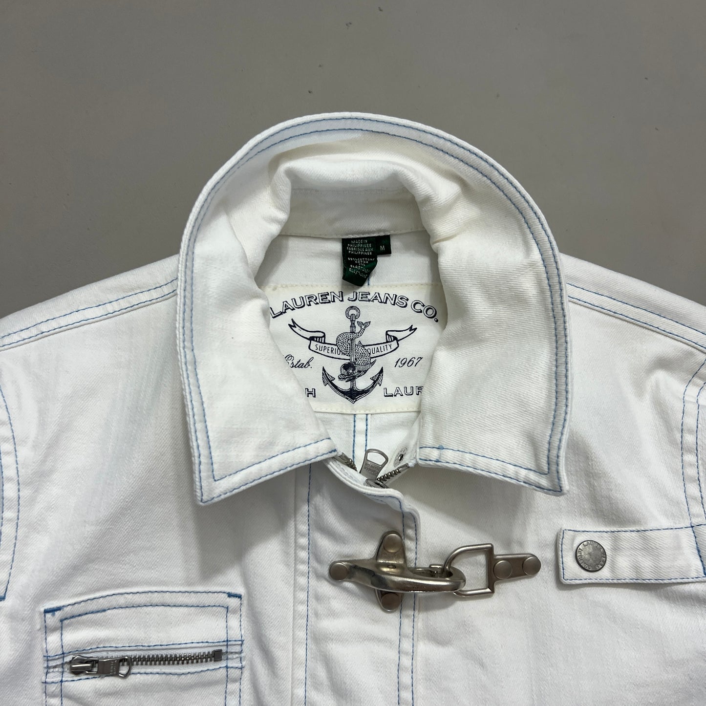 Medium Lauren Jeans Co Firemen Clasp Jacket