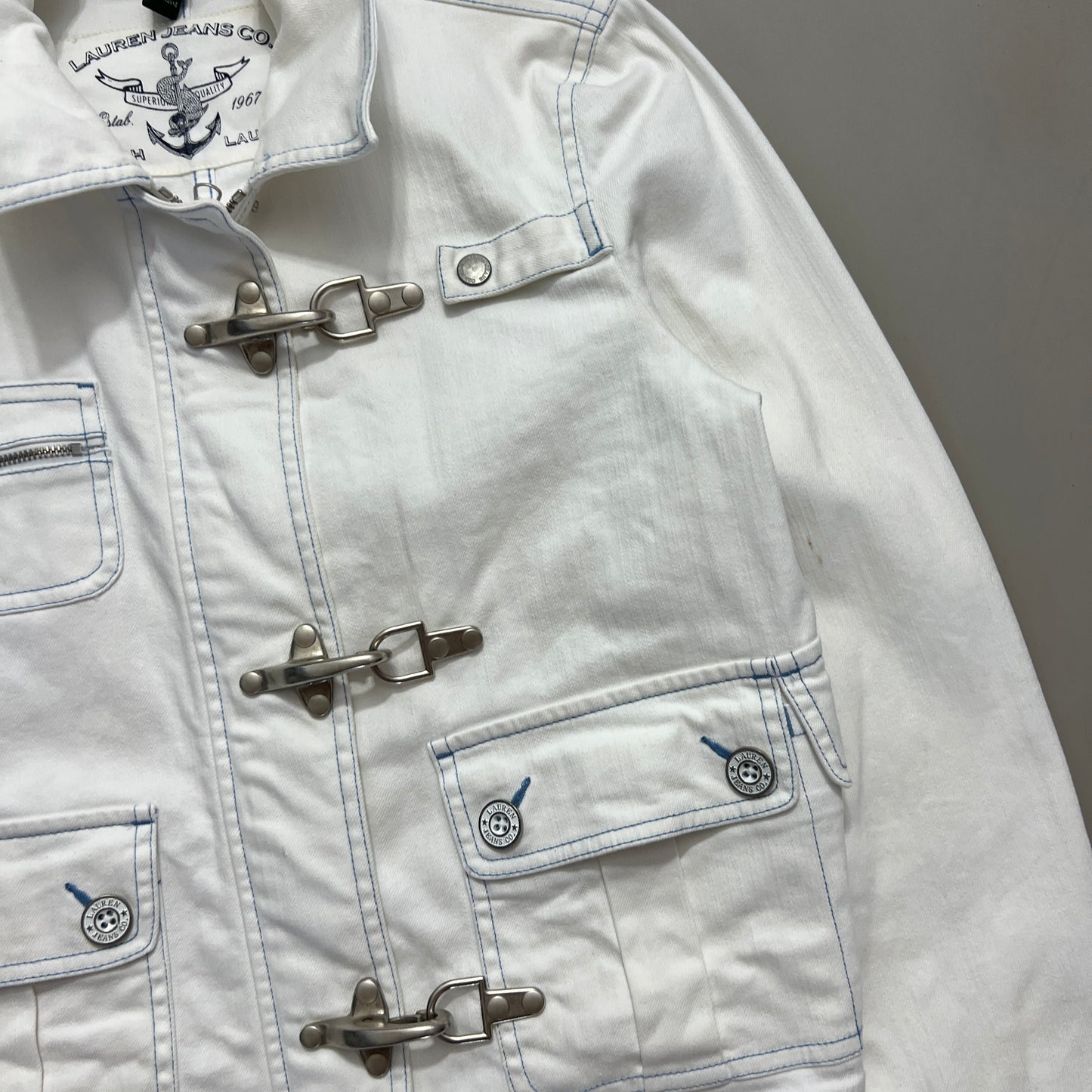 Medium Lauren Jeans Co Firemen Clasp Jacket