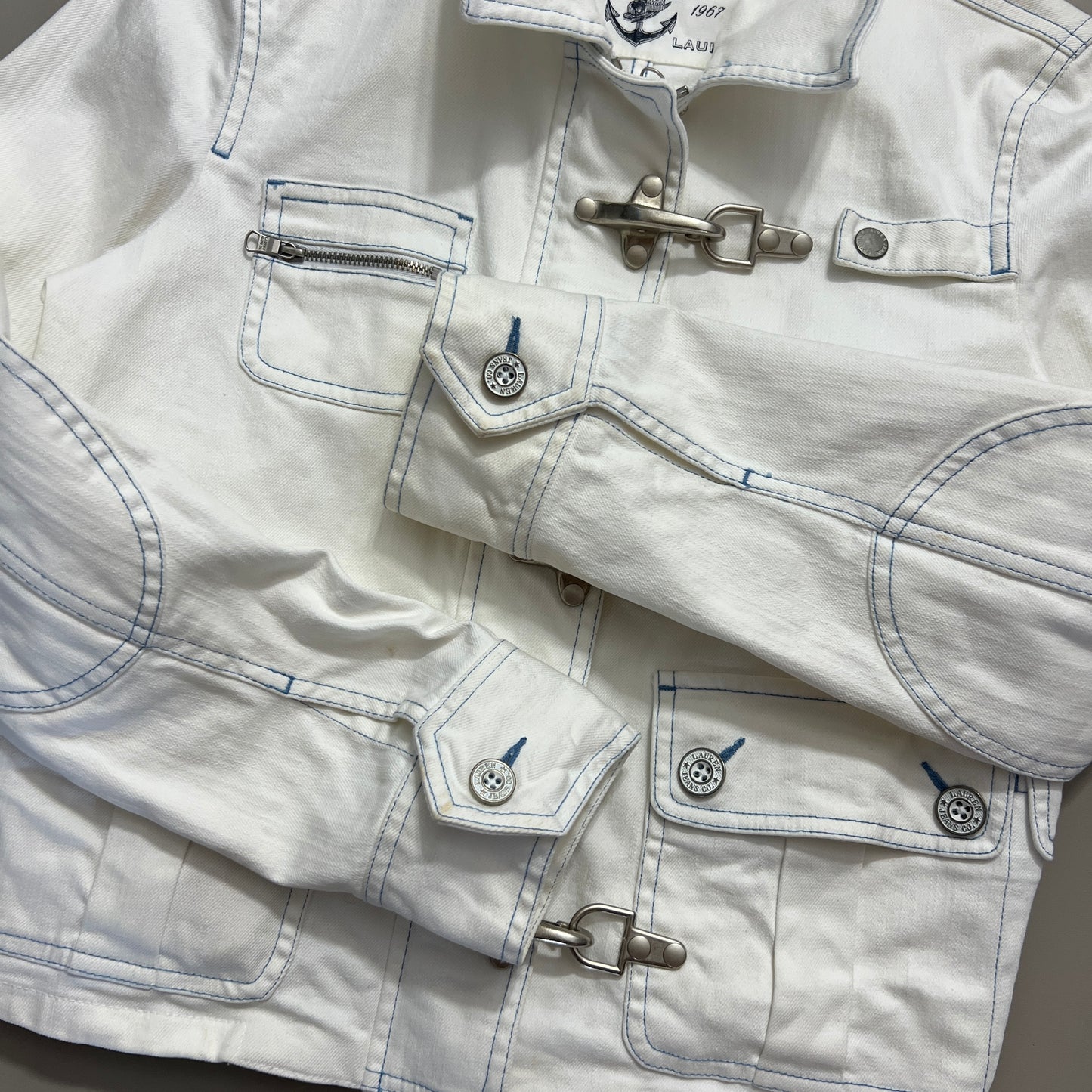Medium Lauren Jeans Co Firemen Clasp Jacket