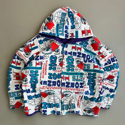 Large Charlotte Hornets Reworked Blanket Jacket